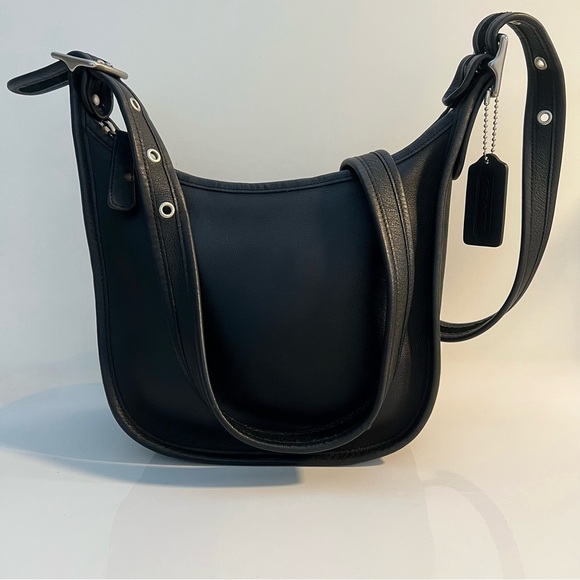Coach Handbags - SOLD VINTAGE COACH Black Leather & Nickle Hardware Janice Legacy Bag #9959